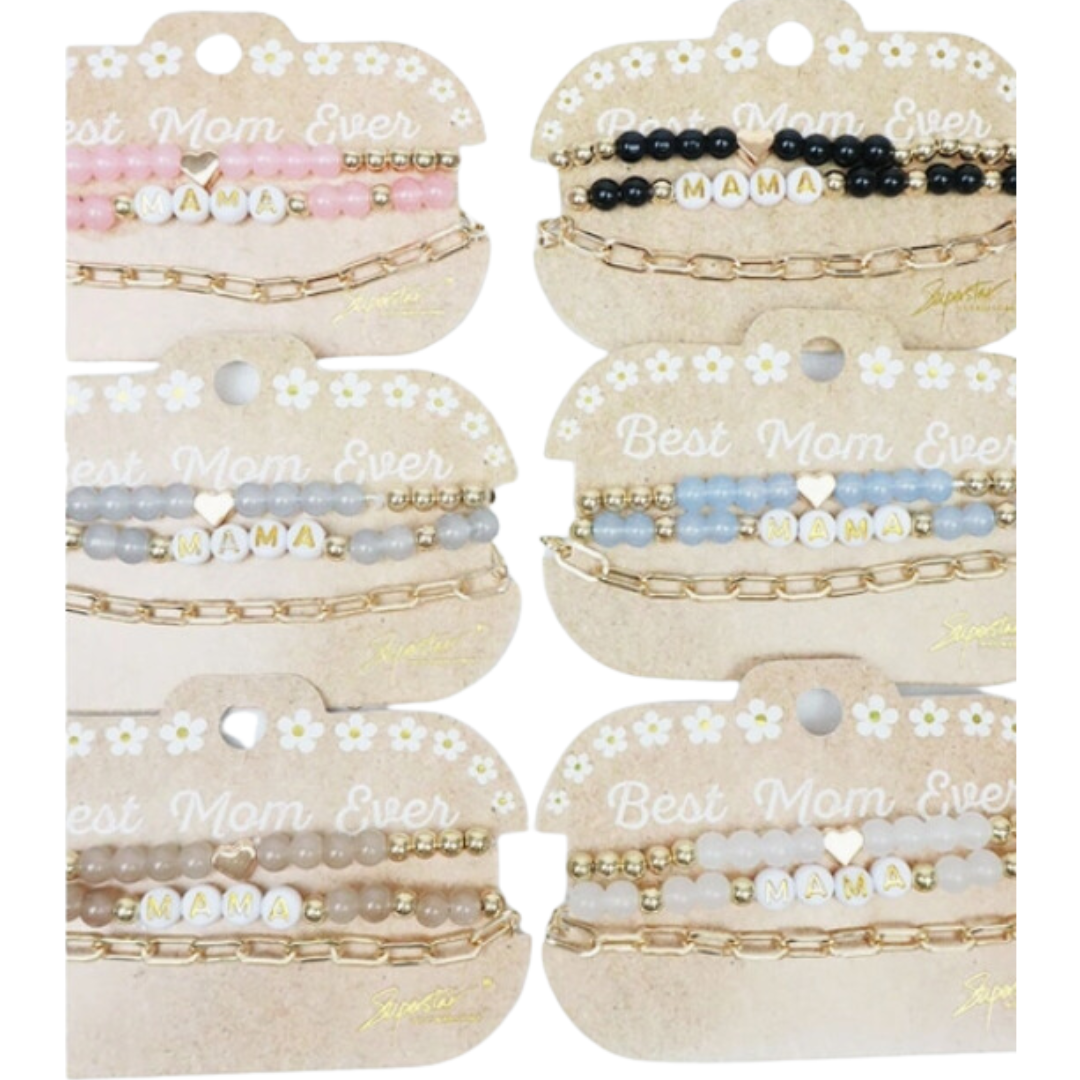 Best Mom Bracelet Set