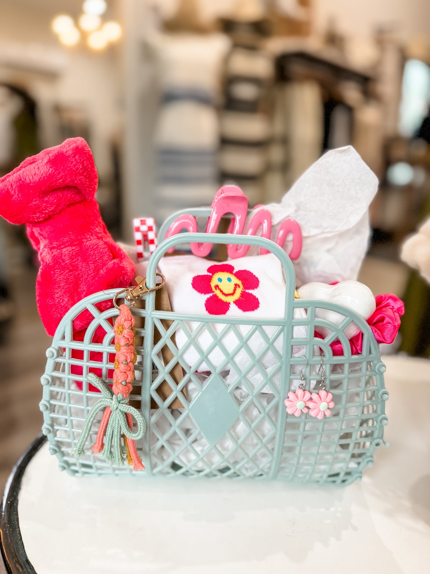 Pink & Blue Easter Basket