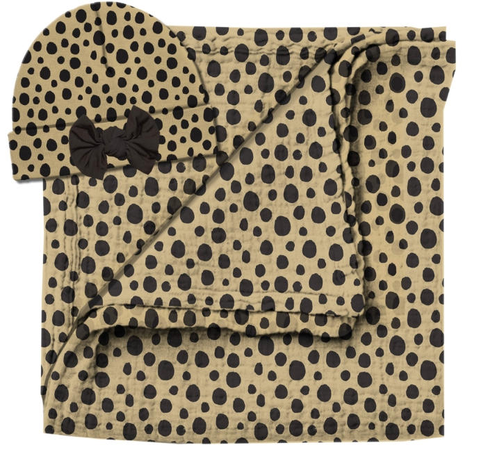 On the Spot Swaddle and Beanie Set