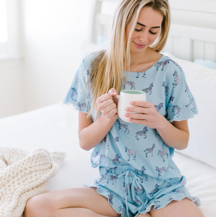 Two Piece Zebra PJ Set