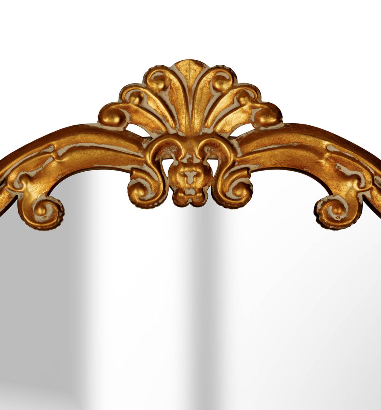 Antique Gold Leaning Mirror