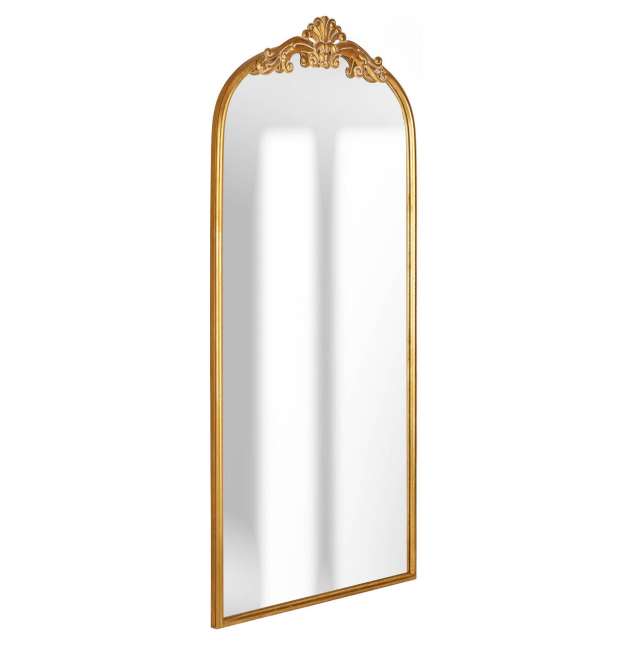 Antique Gold Leaning Mirror