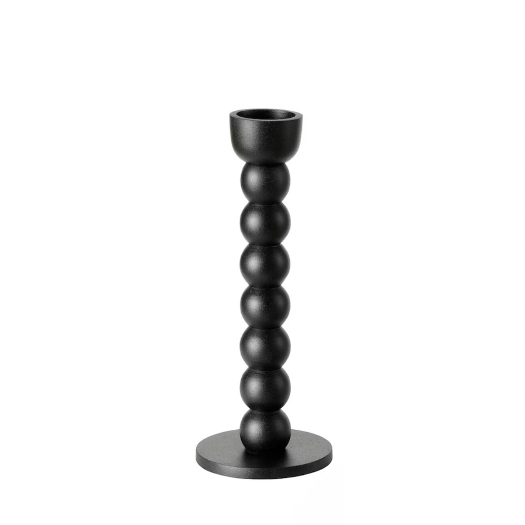 Black Bubble Candlestick Holder