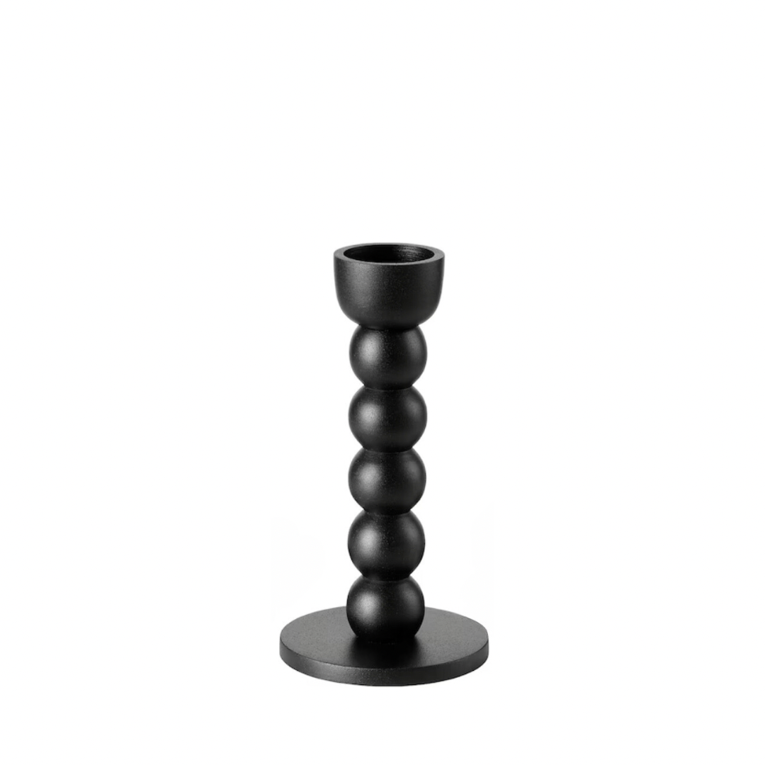 Black Bubble Candlestick Holder