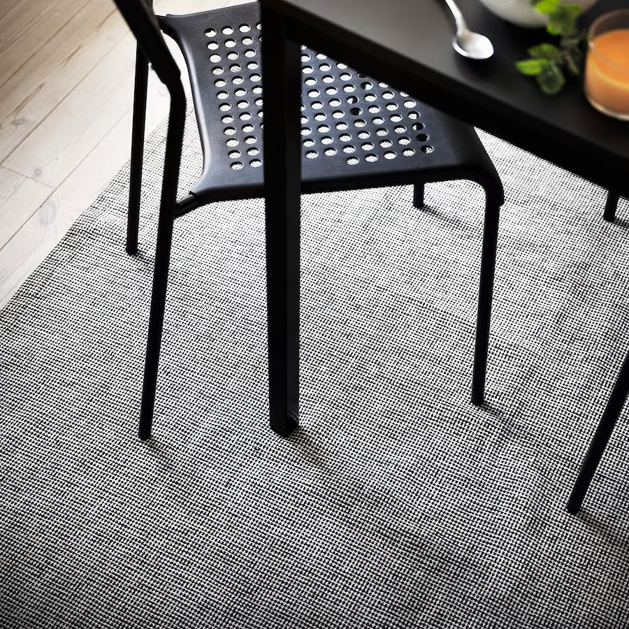 Black and White Rug