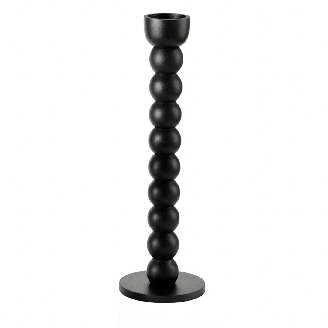 Black Bubble Candlestick Holder