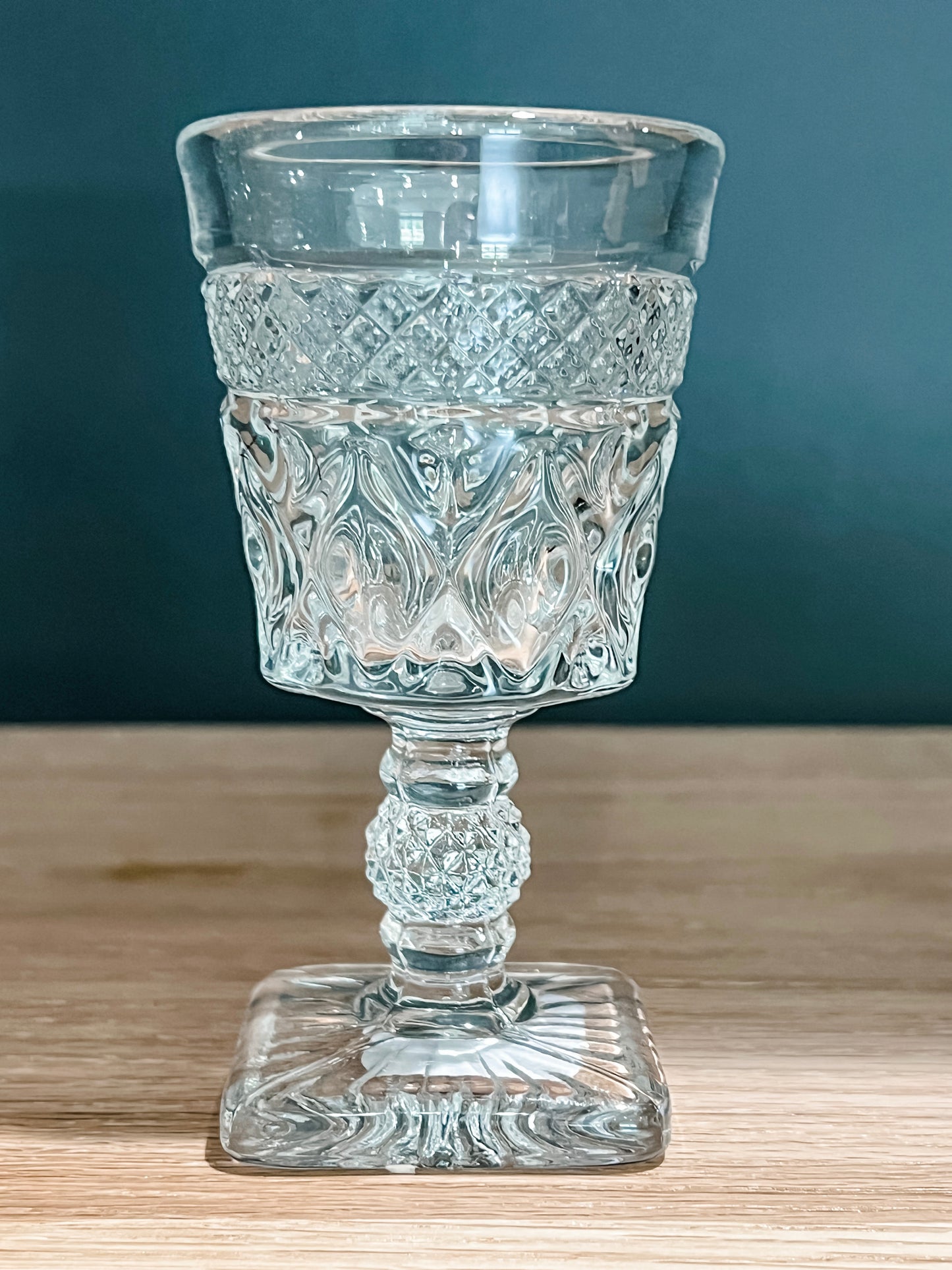 Antique Clear Glass Liquor Cup