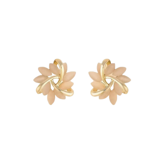 Neutral Flower Studs