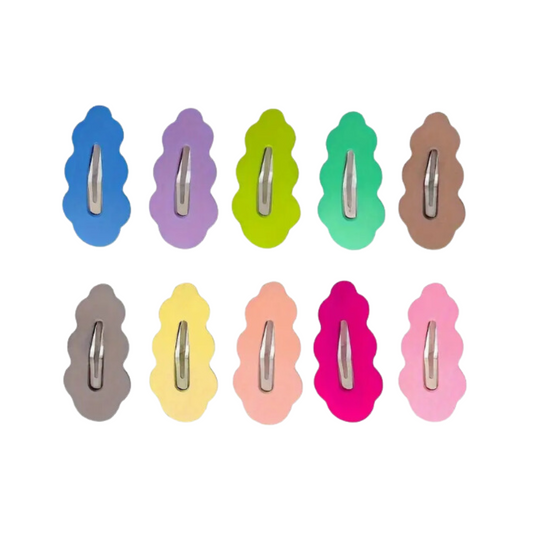 Solid Color Snap Hair Clip