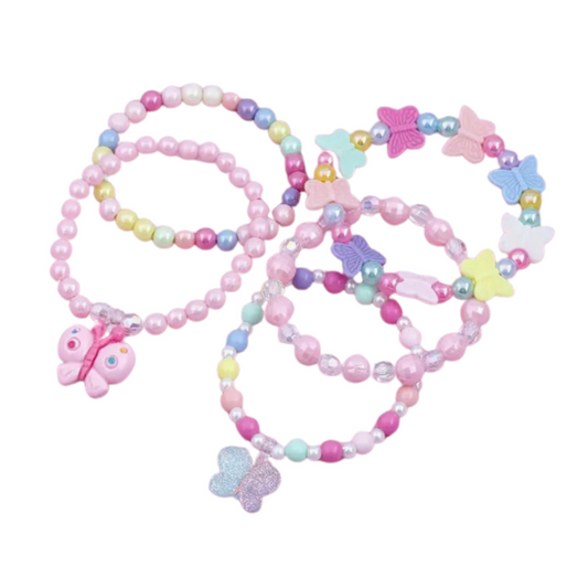 Kids Beaded Butterfly Bracelet