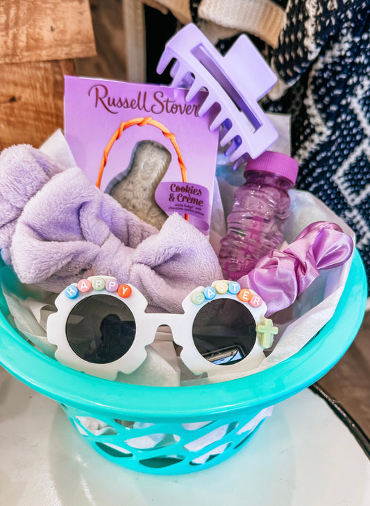 Teal & Purple Easter Basket