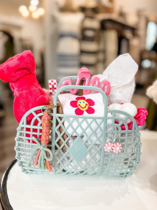 Pink & Blue Easter Basket