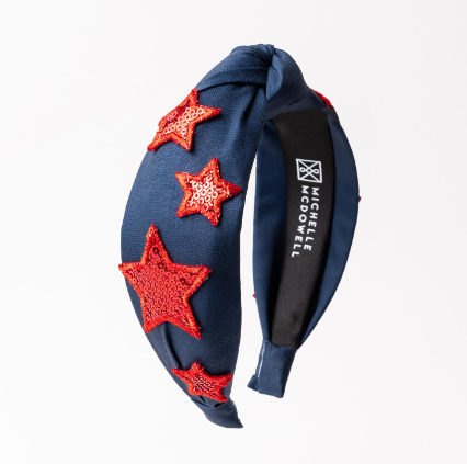 Blue & Red Star Headband