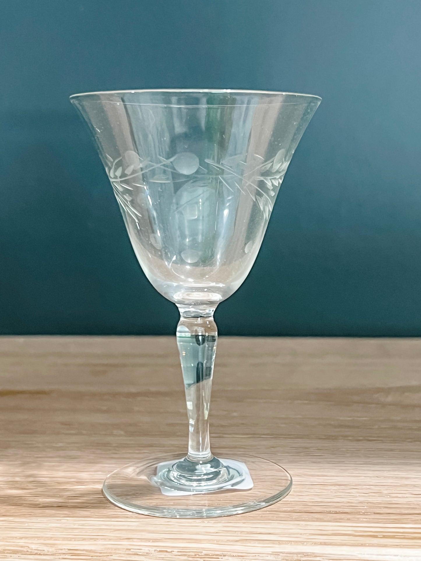 Vintage Etched Liquor Cup