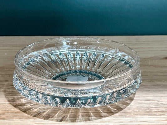 Vintage Clear Glass Round Candy Dish